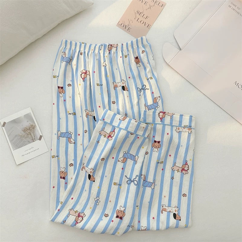 Blue Paw Paradise Padded Nightsuit Set